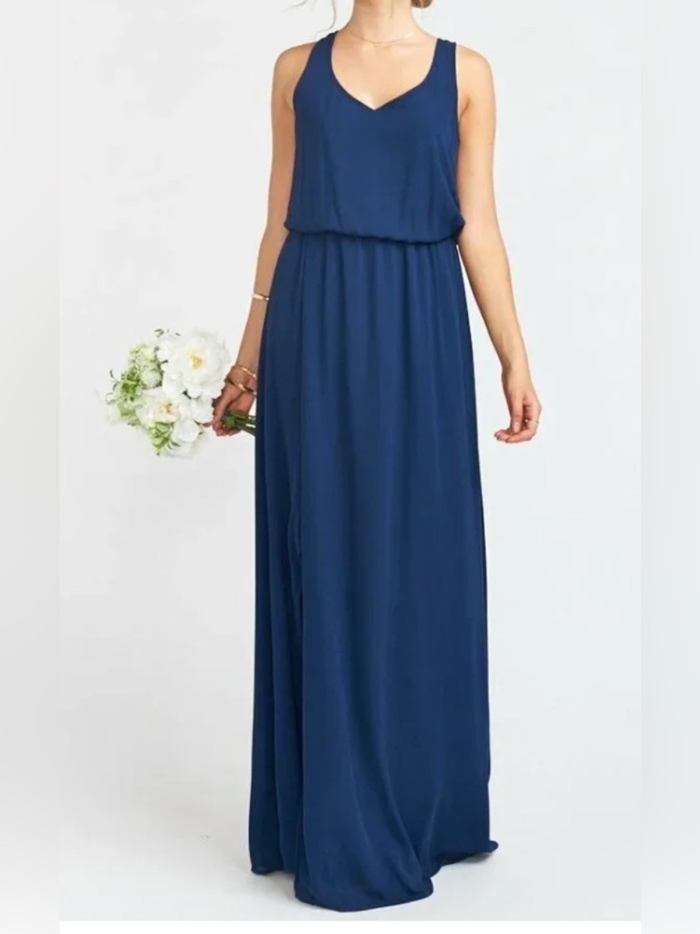 SMYM kendall blue maxi dress sz- xs - Picture 5 of 7